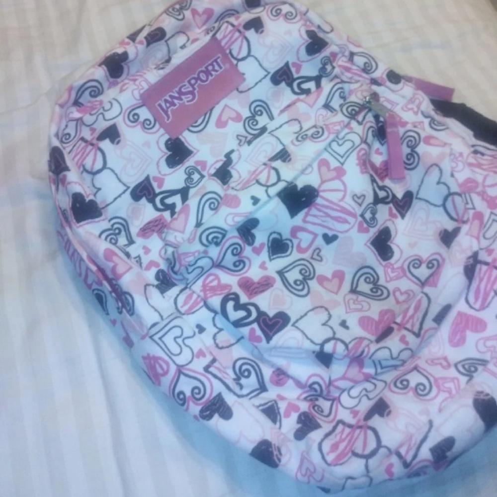 Jansport bag Pink and white